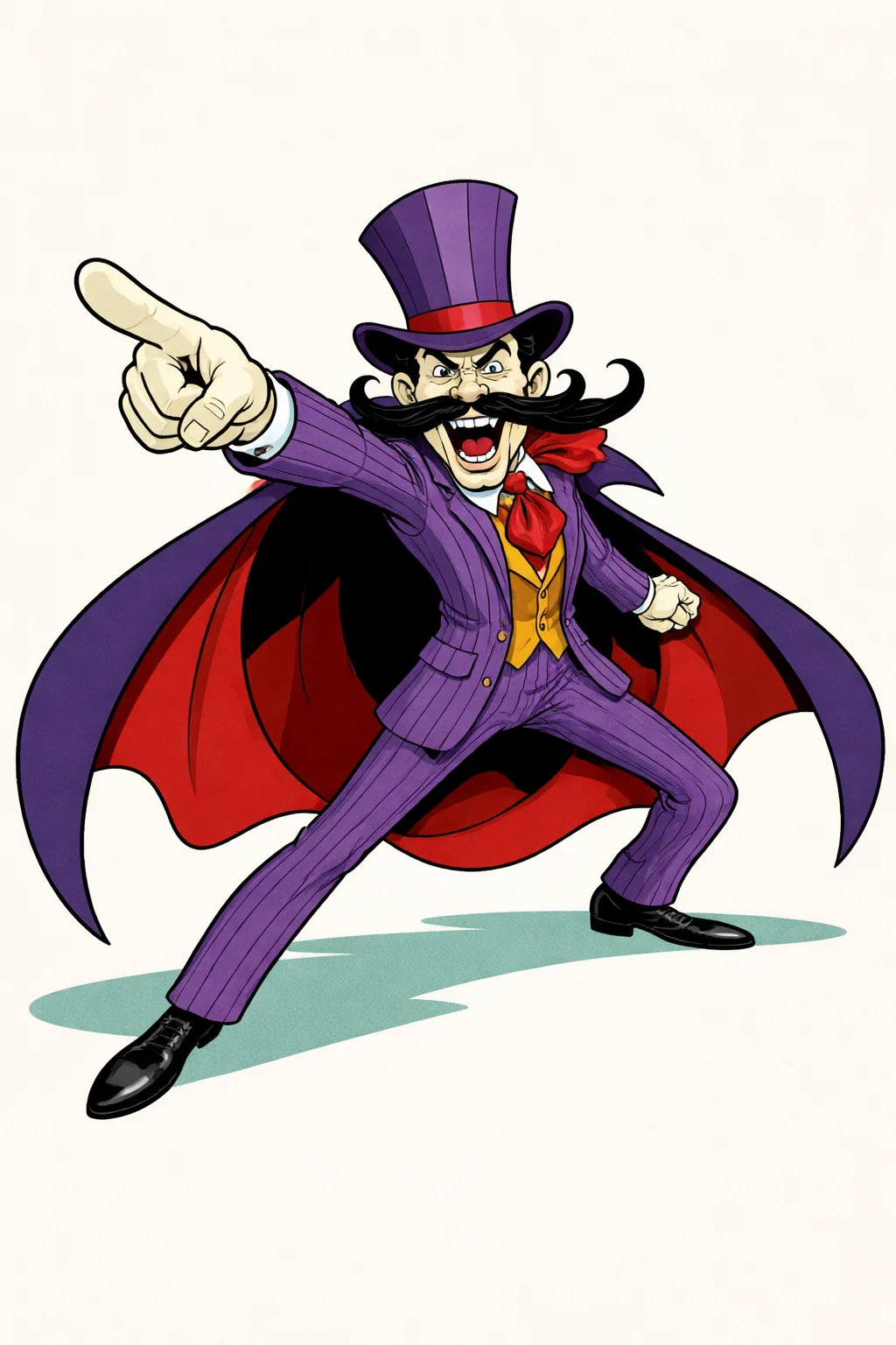 Retro Cartoon Villain Template