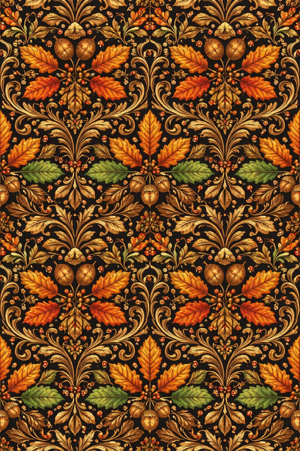 Ornamental Textile Pattern Template sample image 4