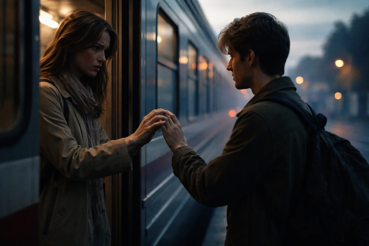 The Last Goodbye at the Train Platform sample image 2