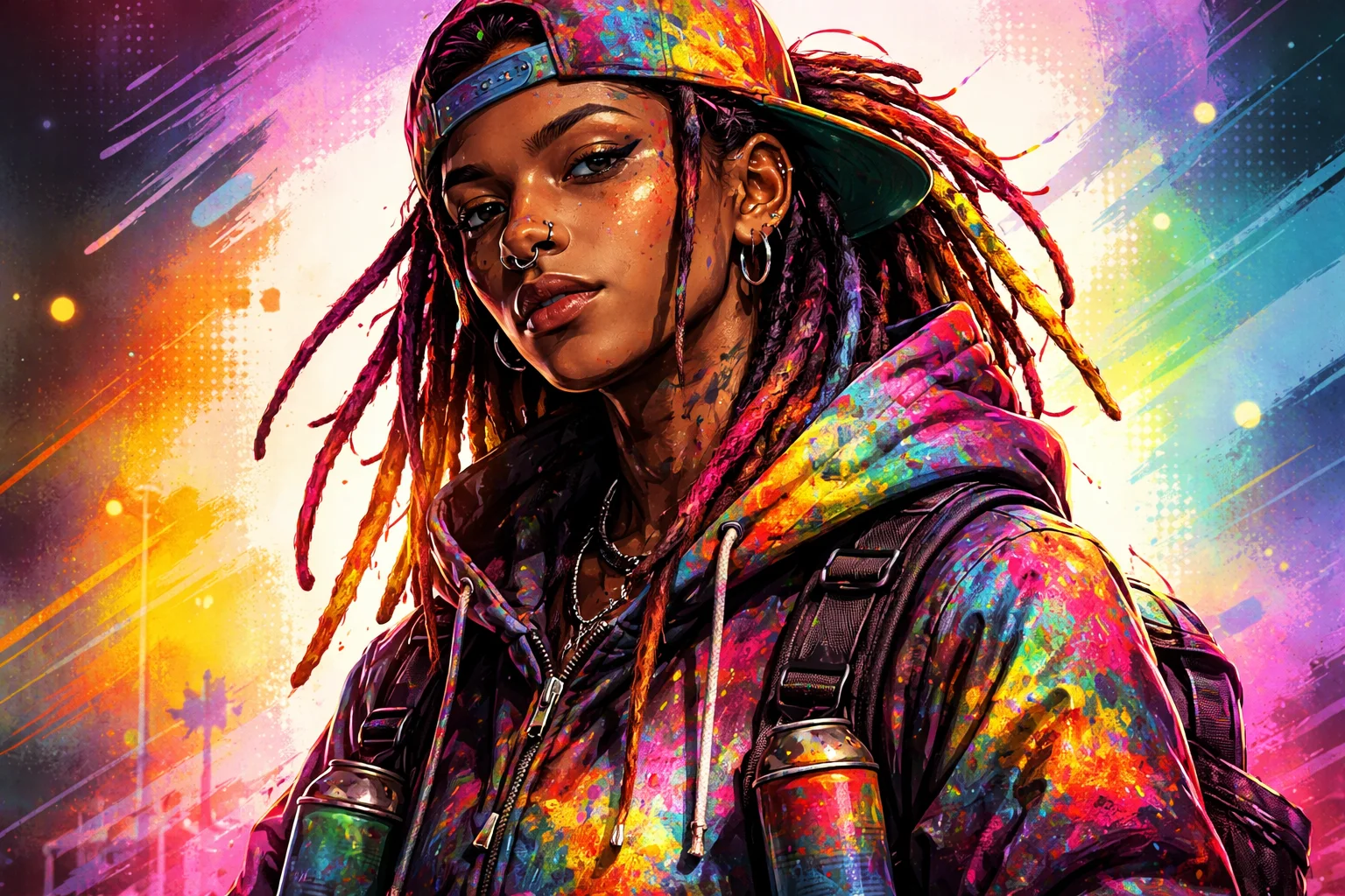 Stylized Portrait with Custom Subject, Color Palette, and Style sample image 1