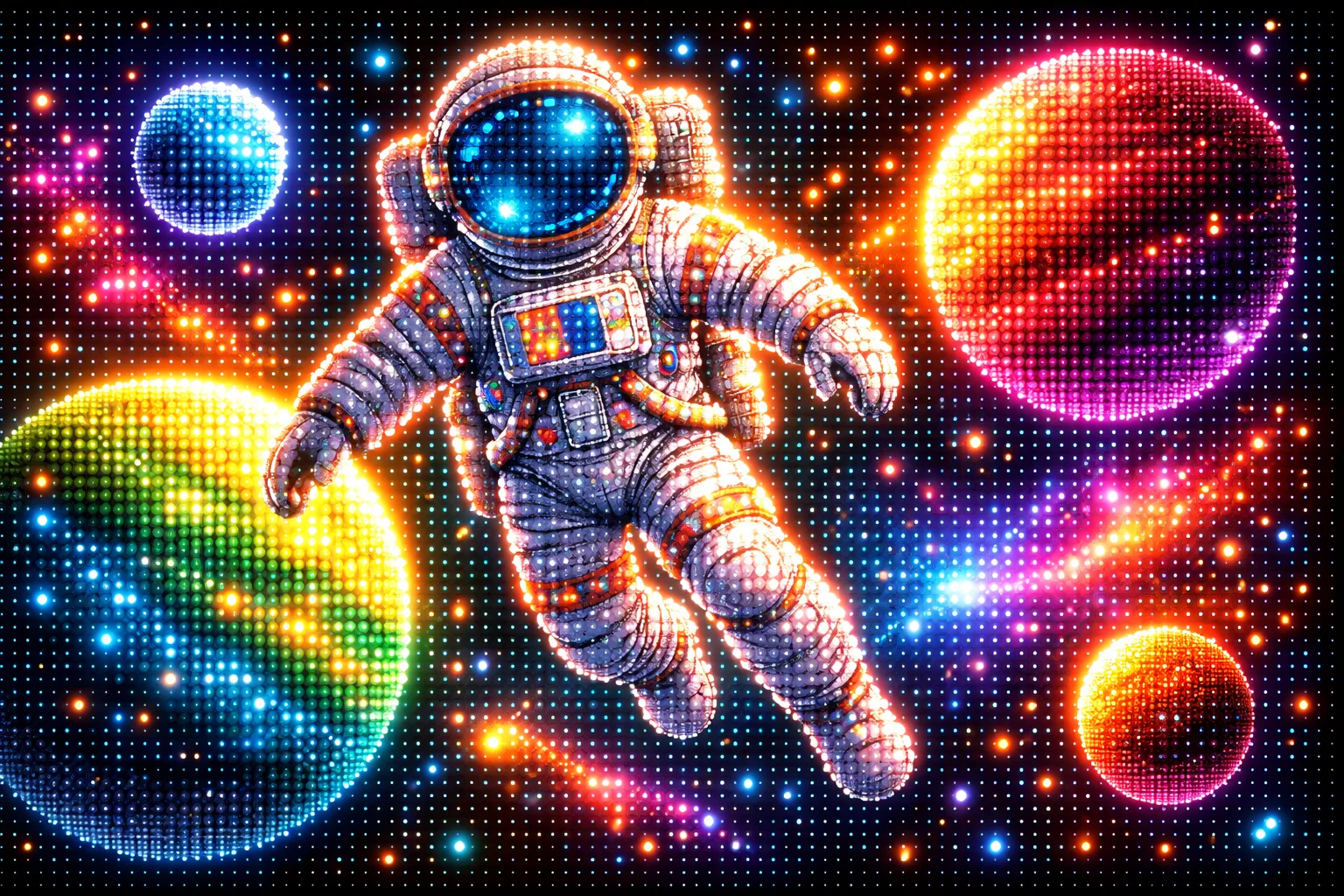 Lite-Brite Peg Grid Subject Generator Template sample image 2